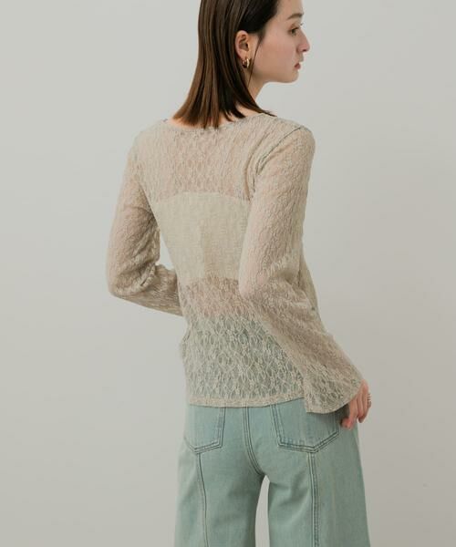 SENSE OF PLACE by URBAN RESEARCH / センスオブプレイス バイ アーバンリサーチ カーディガン・ボレロ | ボートネックレースカーディガン | 詳細11