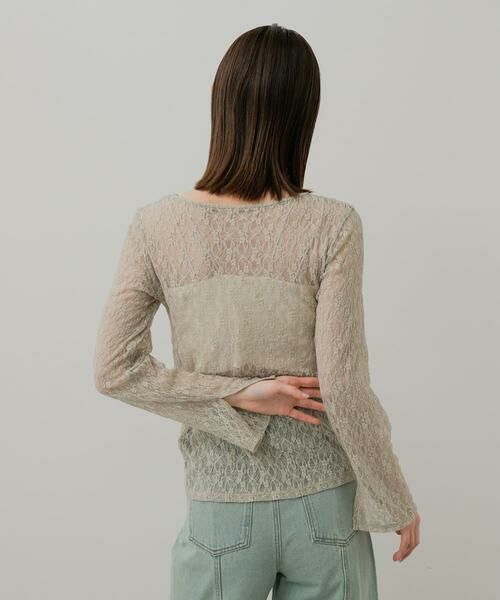 SENSE OF PLACE by URBAN RESEARCH / センスオブプレイス バイ アーバンリサーチ カーディガン・ボレロ | ボートネックレースカーディガン | 詳細12