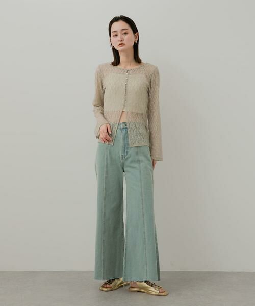 SENSE OF PLACE by URBAN RESEARCH / センスオブプレイス バイ アーバンリサーチ カーディガン・ボレロ | ボートネックレースカーディガン | 詳細13