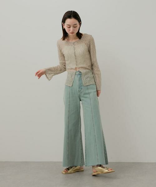 SENSE OF PLACE by URBAN RESEARCH / センスオブプレイス バイ アーバンリサーチ カーディガン・ボレロ | ボートネックレースカーディガン | 詳細14