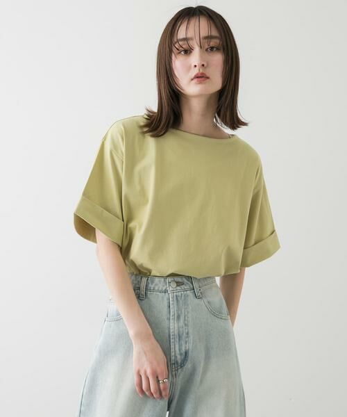 SENSE OF PLACE by URBAN RESEARCH / センスオブプレイス バイ アーバンリサーチ Tシャツ | 『UR TECH』ロールスリーブTシャツ(半袖) | 詳細1