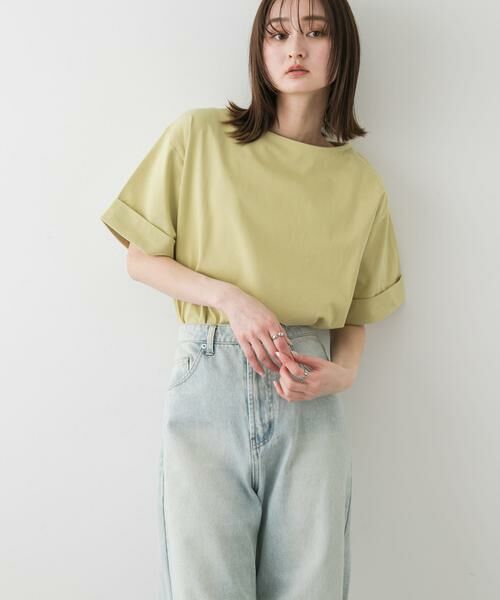 SENSE OF PLACE by URBAN RESEARCH / センスオブプレイス バイ アーバンリサーチ Tシャツ | 『UR TECH』ロールスリーブTシャツ(半袖) | 詳細2