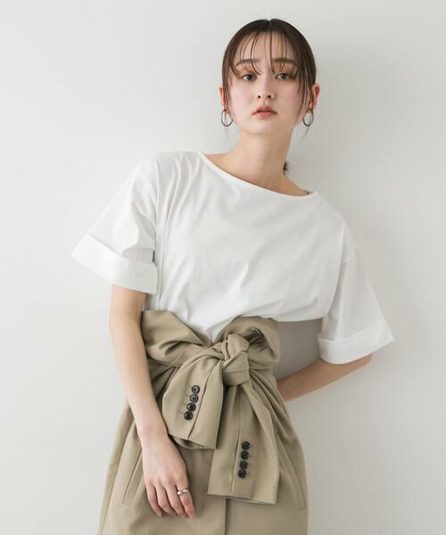 SENSE OF PLACE by URBAN RESEARCH / センスオブプレイス バイ アーバンリサーチ Tシャツ | 『UR TECH』ロールスリーブTシャツ(半袖) | 詳細24