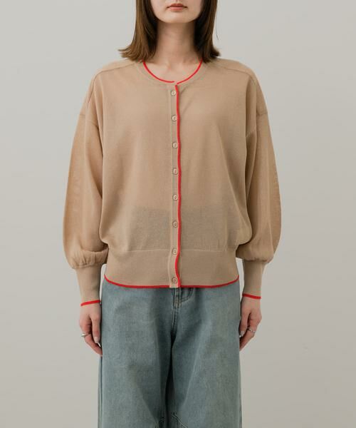 SENSE OF PLACE by URBAN RESEARCH / センスオブプレイス バイ アーバンリサーチ ニット・セーター | シアーボリュームスリーブカーディガン | 詳細17