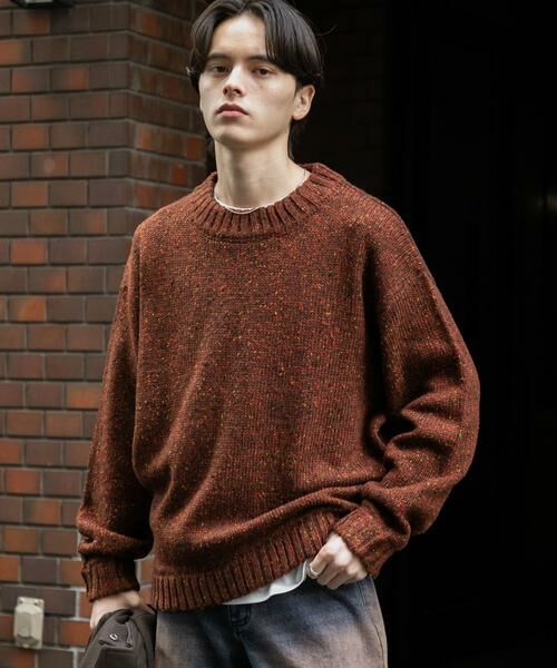 SENSE OF PLACE by URBAN RESEARCH / センスオブプレイス バイ アーバンリサーチ ニット・セーター | 『洗濯可』カラーネップニットプルオーバー | 詳細3