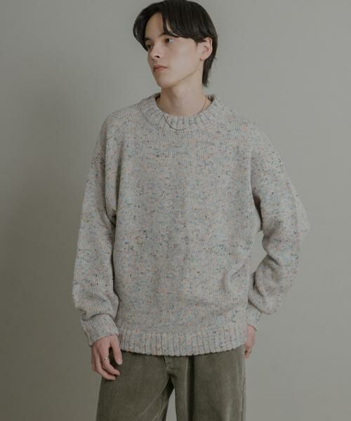 SENSE OF PLACE by URBAN RESEARCH / センスオブプレイス バイ アーバンリサーチ ニット・セーター | 『洗濯可』カラーネップニットプルオーバー | 詳細9