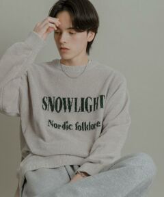 SENSE OF PLACE by URBAN RESEARCH / センスオブプレイス バイ アーバンリサーチ ニット・セーター | 『洗濯可』モールロゴグラフィックニット