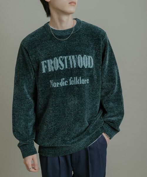 SENSE OF PLACE by URBAN RESEARCH / センスオブプレイス バイ アーバンリサーチ ニット・セーター | 『洗濯可』モールロゴグラフィックニット | 詳細1