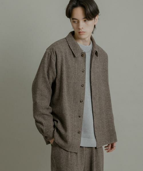 SENSE OF PLACE by URBAN RESEARCH / センスオブプレイス バイ アーバンリサーチ シャツ・ブラウス | スライバーライクヘリンボーンシャツ | 詳細1