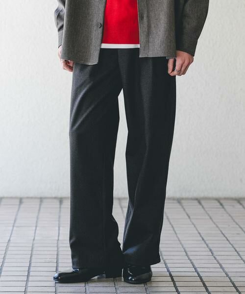 SENSE OF PLACE by URBAN RESEARCH / センスオブプレイス バイ アーバンリサーチ その他パンツ | ブラッシュドイージーワイドパンツ | 詳細1