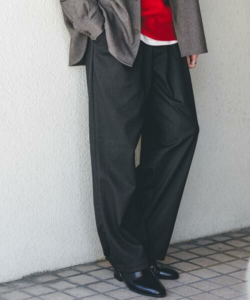 SENSE OF PLACE by URBAN RESEARCH / センスオブプレイス バイ アーバンリサーチ その他パンツ | ブラッシュドイージーワイドパンツ | 詳細4