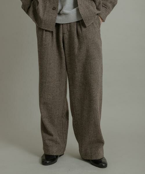 SENSE OF PLACE by URBAN RESEARCH / センスオブプレイス バイ アーバンリサーチ その他パンツ | スライバーライクヘリンボーンワイドパンツ | 詳細1