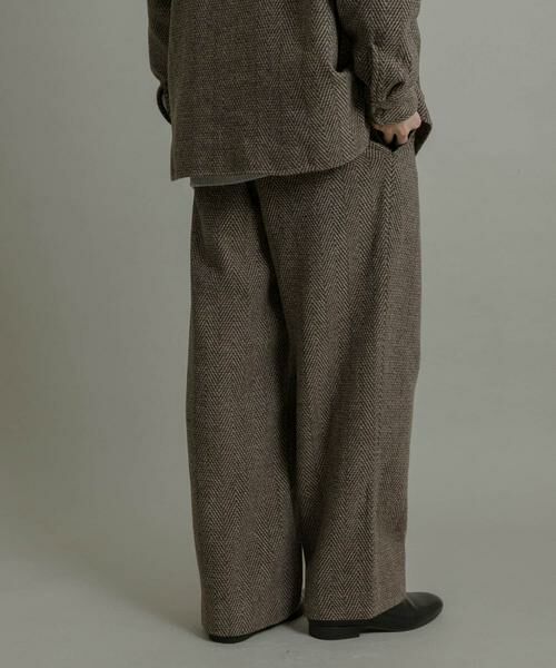 SENSE OF PLACE by URBAN RESEARCH / センスオブプレイス バイ アーバンリサーチ その他パンツ | スライバーライクヘリンボーンワイドパンツ | 詳細5
