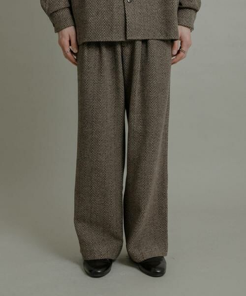 SENSE OF PLACE by URBAN RESEARCH / センスオブプレイス バイ アーバンリサーチ その他パンツ | スライバーライクヘリンボーンワイドパンツ | 詳細8