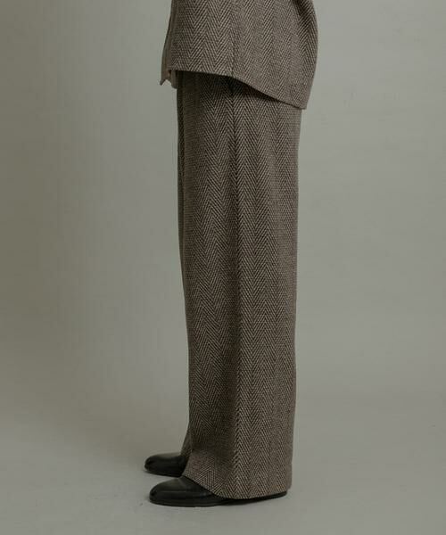 SENSE OF PLACE by URBAN RESEARCH / センスオブプレイス バイ アーバンリサーチ その他パンツ | スライバーライクヘリンボーンワイドパンツ | 詳細9