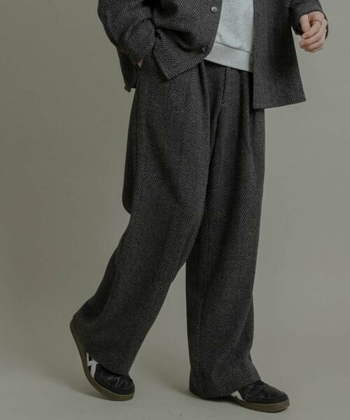 SENSE OF PLACE by URBAN RESEARCH / センスオブプレイス バイ アーバンリサーチ その他パンツ | スライバーライクヘリンボーンワイドパンツ | 詳細16