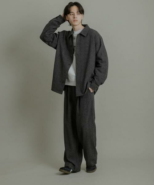 SENSE OF PLACE by URBAN RESEARCH / センスオブプレイス バイ アーバンリサーチ その他パンツ | スライバーライクヘリンボーンワイドパンツ | 詳細18