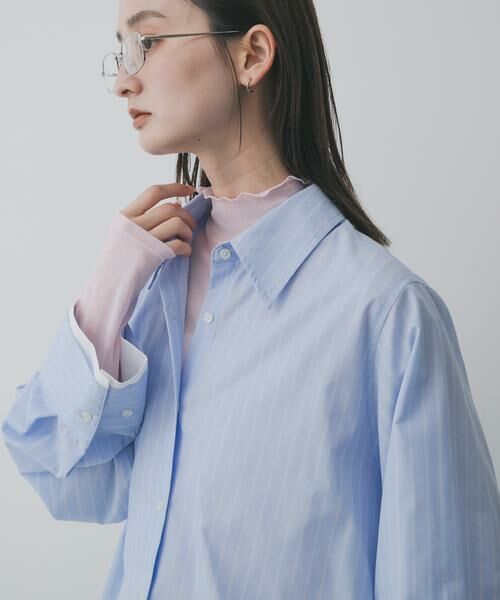 SENSE OF PLACE by URBAN RESEARCH / センスオブプレイス バイ アーバンリサーチ Tシャツ | シアーハイネックカットトップ | 詳細1