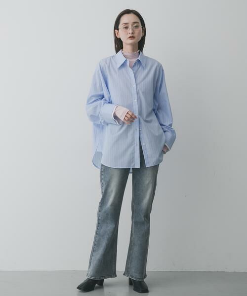 SENSE OF PLACE by URBAN RESEARCH / センスオブプレイス バイ アーバンリサーチ Tシャツ | シアーハイネックカットトップ | 詳細3