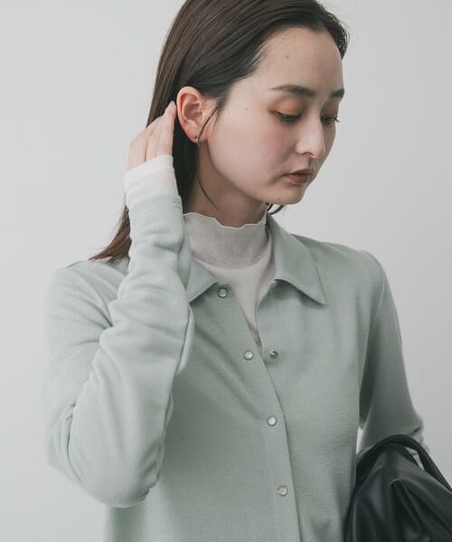 SENSE OF PLACE by URBAN RESEARCH / センスオブプレイス バイ アーバンリサーチ Tシャツ | シアーハイネックカットトップ | 詳細9