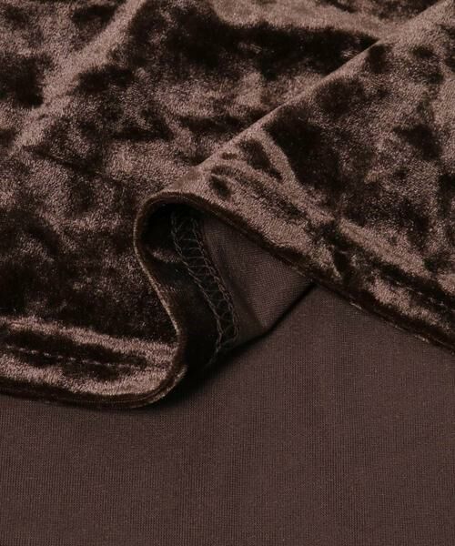 SENSE OF PLACE by URBAN RESEARCH / センスオブプレイス バイ アーバンリサーチ Tシャツ | 『洗濯可』フリルビスチェセットベロアトップ | 詳細10