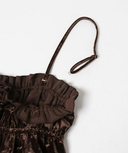 SENSE OF PLACE by URBAN RESEARCH / センスオブプレイス バイ アーバンリサーチ Tシャツ | 『洗濯可』フリルビスチェセットベロアトップ | 詳細12