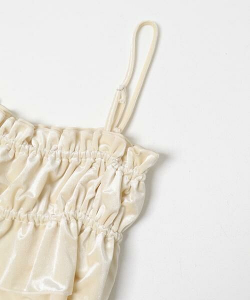 SENSE OF PLACE by URBAN RESEARCH / センスオブプレイス バイ アーバンリサーチ Tシャツ | 『洗濯可』フリルビスチェセットベロアトップ | 詳細19