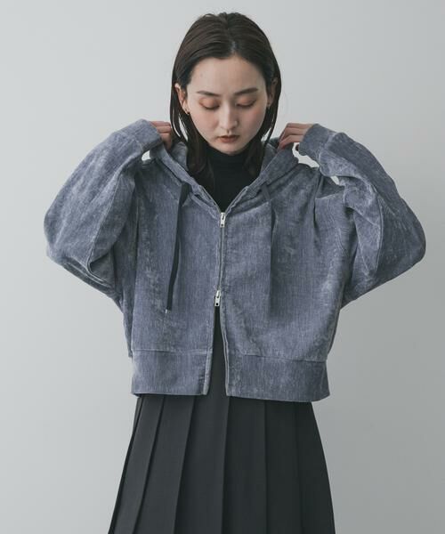 SENSE OF PLACE by URBAN RESEARCH / センスオブプレイス バイ アーバンリサーチ パーカー | ベロアジップフーディ | 詳細1