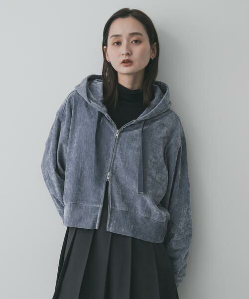 SENSE OF PLACE by URBAN RESEARCH / センスオブプレイス バイ アーバンリサーチ パーカー | ベロアジップフーディ | 詳細2