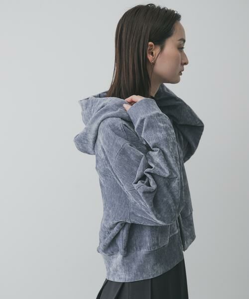 SENSE OF PLACE by URBAN RESEARCH / センスオブプレイス バイ アーバンリサーチ パーカー | ベロアジップフーディ | 詳細3