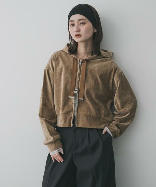 SENSE OF PLACE by URBAN RESEARCH / センスオブプレイス バイ アーバンリサーチ パーカー | ベロアジップフーディ | 詳細24