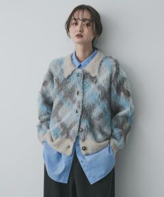 SENSE OF PLACE by URBAN RESEARCH / センスオブプレイス バイ アーバンリサーチ カーディガン・ボレロ | 『洗濯可』エリツキチェックカーディガン