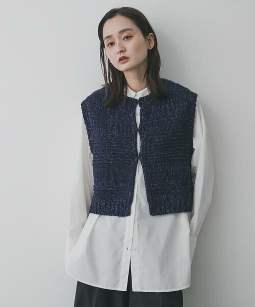 SENSE OF PLACE by URBAN RESEARCH / センスオブプレイス バイ アーバンリサーチ ベスト | 『洗濯可』ミックスカラーローゲージベスト | 詳細1