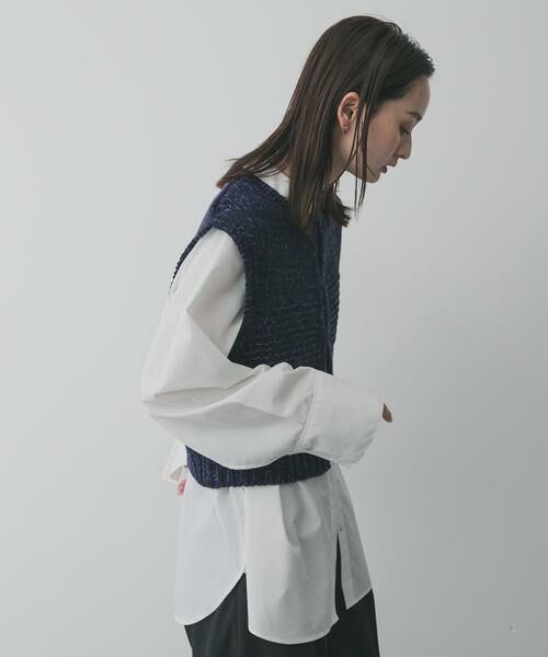 SENSE OF PLACE by URBAN RESEARCH / センスオブプレイス バイ アーバンリサーチ ベスト | 『洗濯可』ミックスカラーローゲージベスト | 詳細2