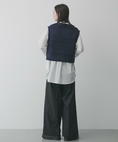 SENSE OF PLACE by URBAN RESEARCH / センスオブプレイス バイ アーバンリサーチ ベスト | 『洗濯可』ミックスカラーローゲージベスト | 詳細6