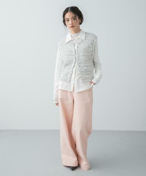 SENSE OF PLACE by URBAN RESEARCH / センスオブプレイス バイ アーバンリサーチ ベスト | 『洗濯可』ミックスカラーローゲージベスト | 詳細17