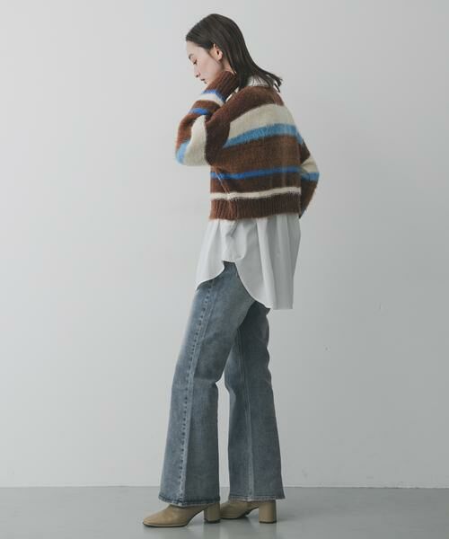 SENSE OF PLACE by URBAN RESEARCH / センスオブプレイス バイ アーバンリサーチ ニット・セーター | 『洗濯可』シャギーハイショクボーダーニット | 詳細15
