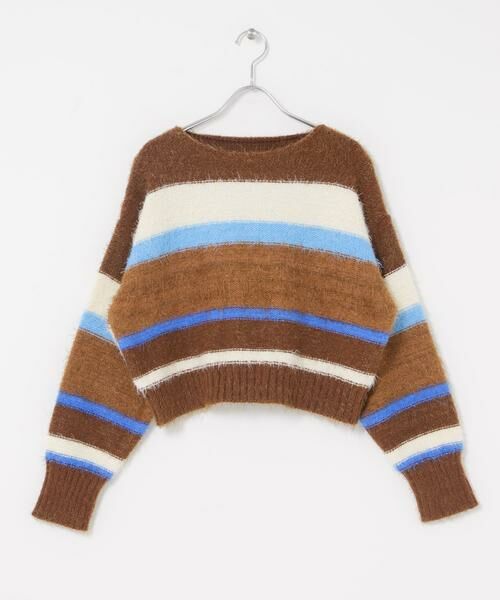 SENSE OF PLACE by URBAN RESEARCH / センスオブプレイス バイ アーバンリサーチ ニット・セーター | 『洗濯可』シャギーハイショクボーダーニット | 詳細16