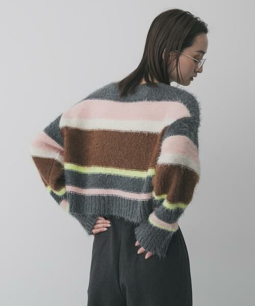 SENSE OF PLACE by URBAN RESEARCH / センスオブプレイス バイ アーバンリサーチ ニット・セーター | 『洗濯可』シャギーハイショクボーダーニット | 詳細21