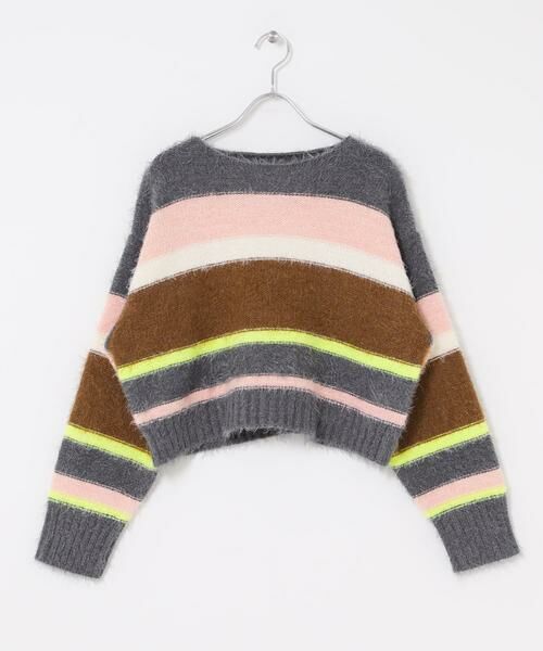 SENSE OF PLACE by URBAN RESEARCH / センスオブプレイス バイ アーバンリサーチ ニット・セーター | 『洗濯可』シャギーハイショクボーダーニット | 詳細23