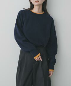 SENSE OF PLACE by URBAN RESEARCH / センスオブプレイス バイ アーバンリサーチ ニット・セーター | 『洗濯可』バイカラーレイヤードセーター