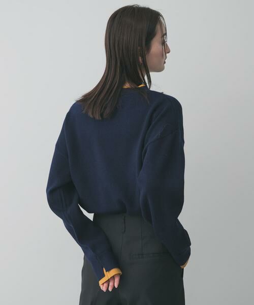 SENSE OF PLACE by URBAN RESEARCH / センスオブプレイス バイ アーバンリサーチ ニット・セーター | 『洗濯可』バイカラーレイヤードセーター | 詳細2