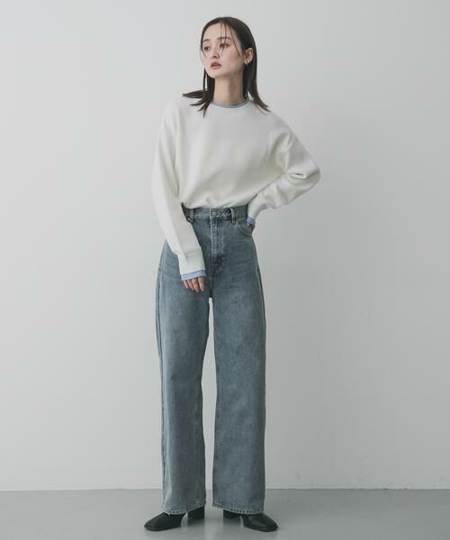 SENSE OF PLACE by URBAN RESEARCH / センスオブプレイス バイ アーバンリサーチ ニット・セーター | 『洗濯可』バイカラーレイヤードセーター | 詳細11