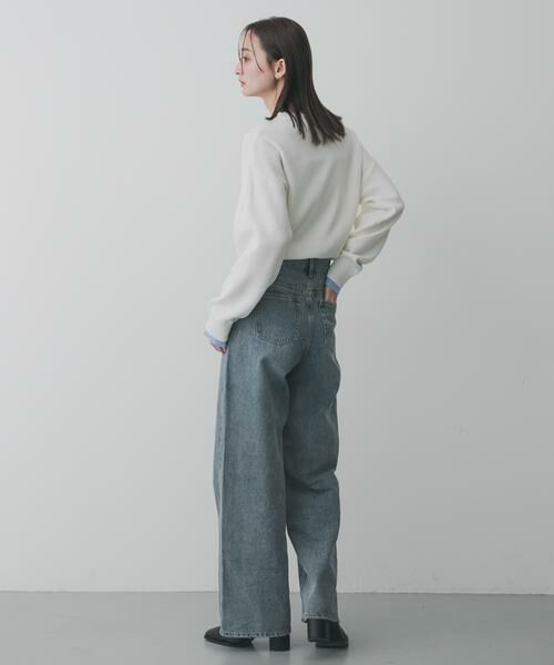 SENSE OF PLACE by URBAN RESEARCH / センスオブプレイス バイ アーバンリサーチ ニット・セーター | 『洗濯可』バイカラーレイヤードセーター | 詳細12