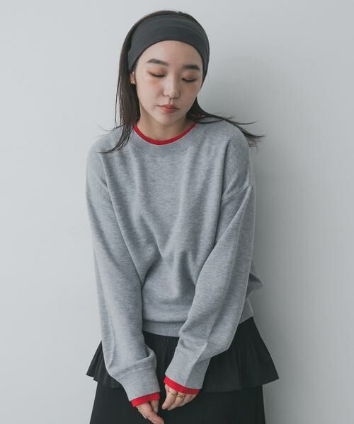 SENSE OF PLACE by URBAN RESEARCH / センスオブプレイス バイ アーバンリサーチ ニット・セーター | 『洗濯可』バイカラーレイヤードセーター | 詳細17