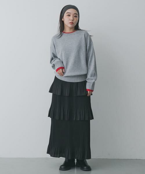 SENSE OF PLACE by URBAN RESEARCH / センスオブプレイス バイ アーバンリサーチ ニット・セーター | 『洗濯可』バイカラーレイヤードセーター | 詳細19