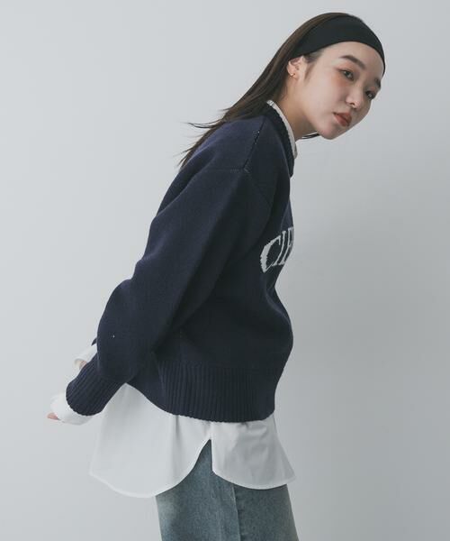SENSE OF PLACE by URBAN RESEARCH / センスオブプレイス バイ アーバンリサーチ ニット・セーター | 『洗濯可』ジャガードロゴニット | 詳細2