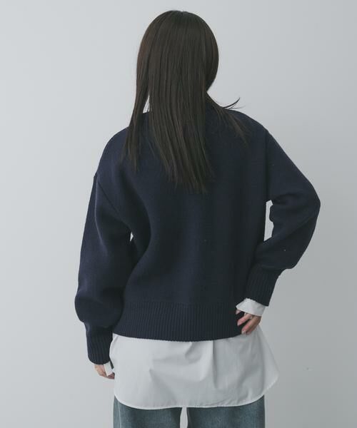 SENSE OF PLACE by URBAN RESEARCH / センスオブプレイス バイ アーバンリサーチ ニット・セーター | 『洗濯可』ジャガードロゴニット | 詳細3