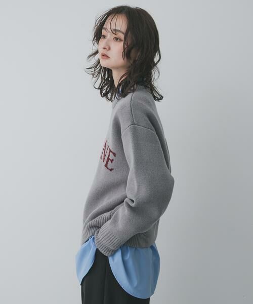 SENSE OF PLACE by URBAN RESEARCH / センスオブプレイス バイ アーバンリサーチ ニット・セーター | 『洗濯可』ジャガードロゴニット | 詳細21