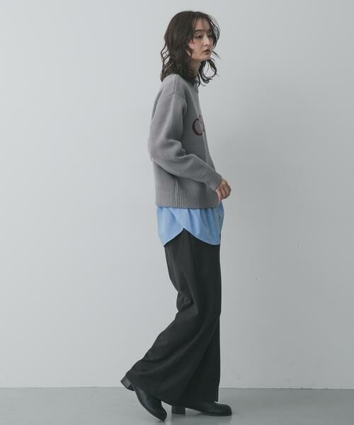 SENSE OF PLACE by URBAN RESEARCH / センスオブプレイス バイ アーバンリサーチ ニット・セーター | 『洗濯可』ジャガードロゴニット | 詳細24